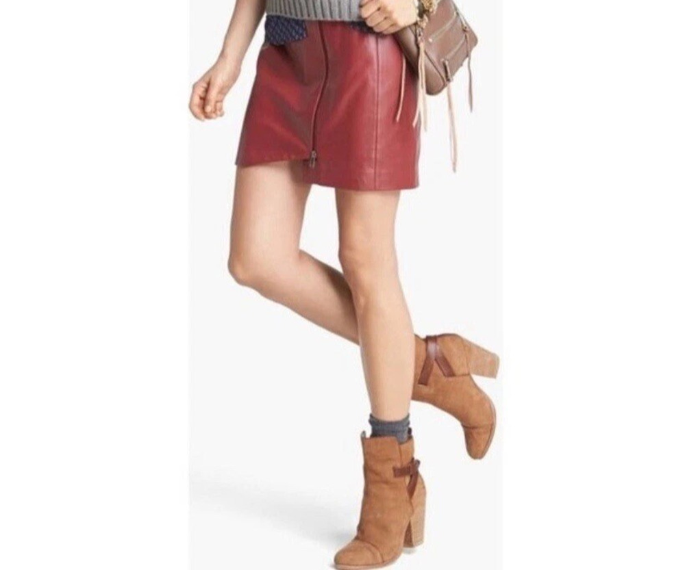 Rag & Bone Women's Boots 6.5 Kinsey Carmel Tan Nubuck Leather Strap Ankle Heel